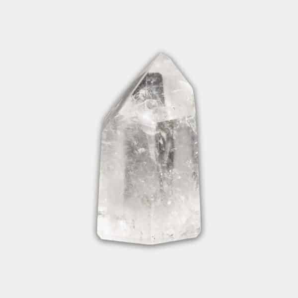 Polished 7cm point made from natural crystal quartz gemstone.  Buy online shop.