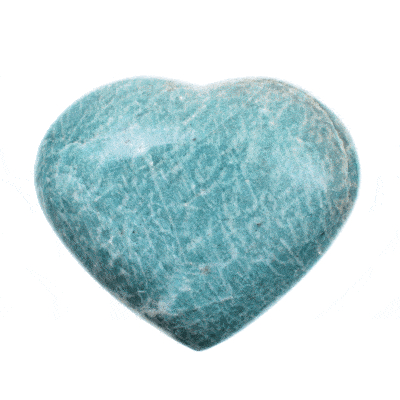 Χειροποίητη γυαλισμένη καρδιά από φυσική πέτρα Αμαζονίτη, μεγέθους 8,5cm. Αγοράστε online shop.
