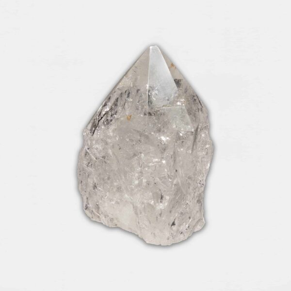 Point made from natural crystal quartz gemstone with polished top and a height of 8cm. Buy online shop.