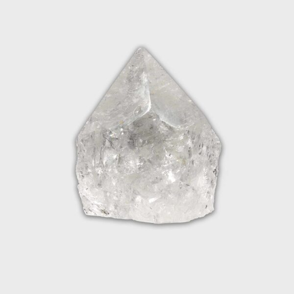 Point made from natural crystal quartz gemstone with polished top and a height of 8cm. Buy online shop.