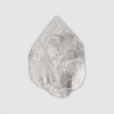 Point made from natural crystal quartz gemstone with polished top and a height of 7cm. Buy online shop.