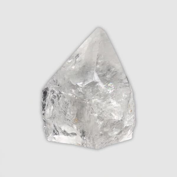 Point made from natural crystal quartz gemstone with polished top and a height of 6.5cm. Buy online shop.