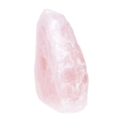 Ακατέργαστο κομμάτι φυσικής πέτρας Ροζ Χαλαζία με μία γυαλισμένη πλευρά, ύψους 17,5cm. Αγοράστε online shop.