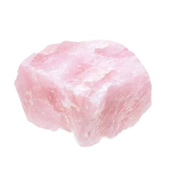 Ακατέργαστο κομμάτι φυσικής πέτρας ροζ χαλαζία, μεγέθους 11cm. Αγοράστε online shop.