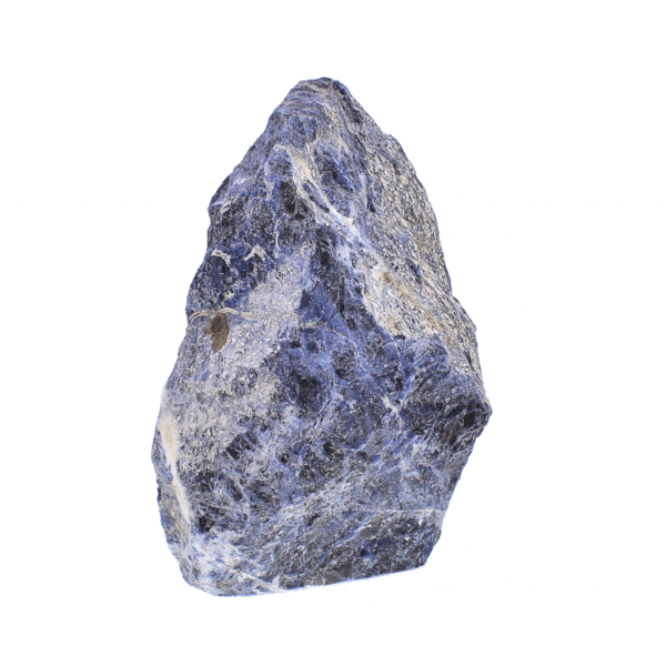 Raw 16.5cm piece of natural sodalite gemstone, polished on one side. Buy online shop.