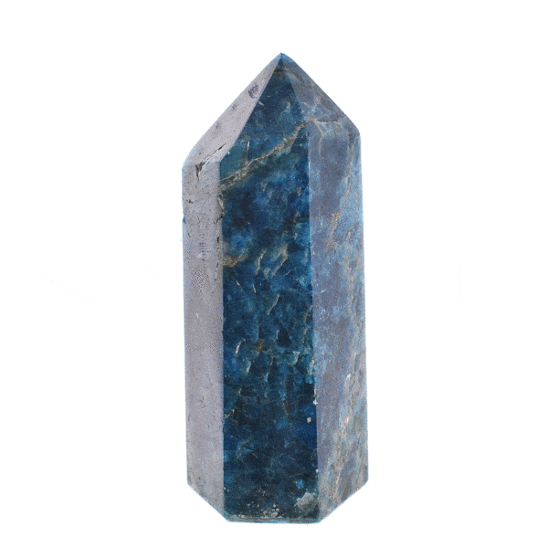 Polished 10.5cm point made from natural apatite gemstone. Buy online shop.