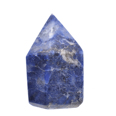 Polished 5.5cm point made from natural sodalite gemstone. Buy online shop.