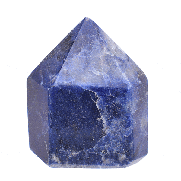 Polished 5.5cm point made from natural sodalite gemstone. Buy online shop.