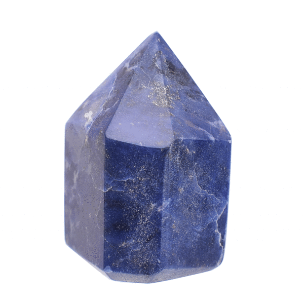 Polished 5.5cm point made from natural sodalite gemstone. Buy online shop.