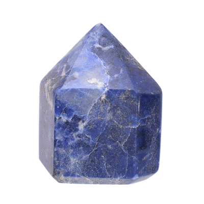 Polished 5.5cm point made from natural sodalite gemstone. Buy online shop.