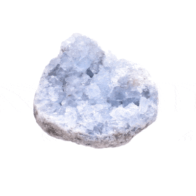 Ακατέργαστο κομμάτι φυσικής πέτρας Σελεστίτη μεγέθους 10cm. Αγοράστε online shop.