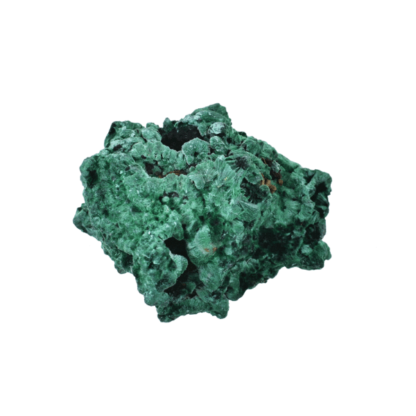 Raw 4.5cm piece of natural fibrous Malachite gemstone from Congo.