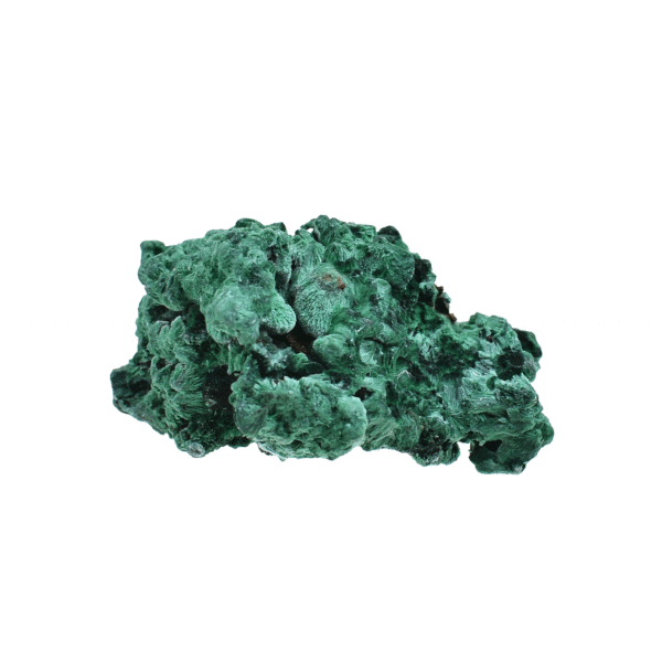 Raw 4.5cm piece of natural fibrous Malachite gemstone from Congo.