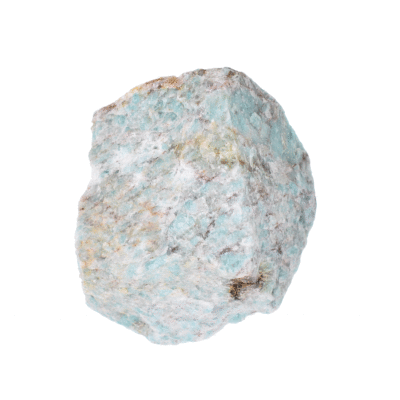 Raw 8cm piece of natural amazonite gemstone.