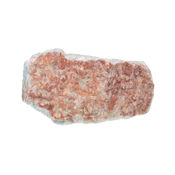 Raw 10cm piece of natural amazonite gemstone.
