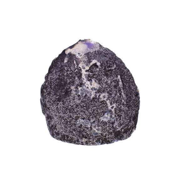 Mini 7.5cm natural, purple agate geode gemstone with crystal quartz.
